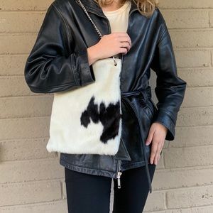 Cow print bag